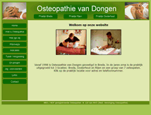 Tablet Screenshot of osteopathievandongen.nl